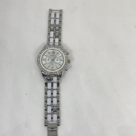 Beautiful white and silver Bebe watch. Box included. - Picture 2 of 3